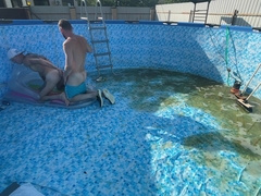 The manager pulverizes a lad in his cock-squeezing backdoor sans grease - 395