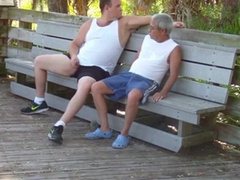 older gays have sex in public park 7