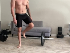 Super Hot Sweat-Soaked Uber-Sexy Home Exercise