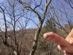 Long nude hike and outdoor onanism