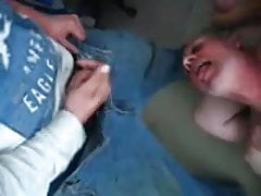 Facial from anonymous boy at the gangbang