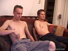 Amateurs Roar and Alex West throating schlong