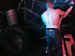 Devin Franco getting dominated by Bodybuilder Davin Strong