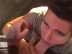 Cute Latin Hunk Sucks Big Cock and Eats Cum 2