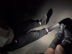 Bambiii Takes Skater For a Rail - nine Inch BWC adored by Femboy Outdoors