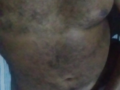 Sl Young Fellow wank in night time and spunk on himself