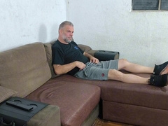 Carmona e Sr Carmona batendo uma juntos tongued gozar