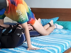 Alpha Mutt uses his Strapped Lad on Valentine's Day (wet Tough Plow)