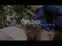 Gay American Jock Aiden Asher Dildos His Ass - Jawked