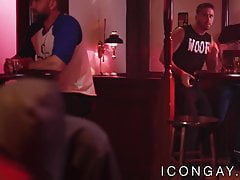 Handsome gay in jokcstrap anally fucked by big cocked homo