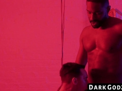 DarkGodz.com - Ebony male's domination of a petite gay in a raw, interracial pounding