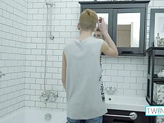 Young Rainbow Boy William Washes His Big Dick In The Shower