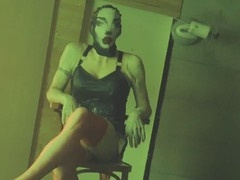 Sissy gets dolled up with her pussy sealed shut - Second installment