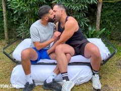 Youngsters, fur covered, big dick