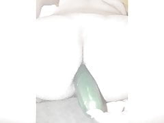 Sticking a big thick cucumber in my huge ass