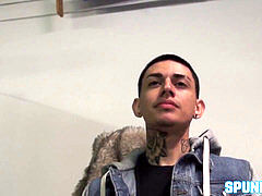 Latino twunk Jordan strokes intensively and teases solo