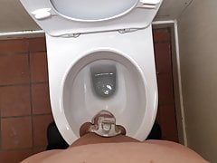 Park Toilet Pissing in Chastity