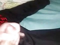 Jerking off in bed