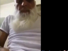 Mature Arab Daddy Plays with His Dick on Webcam