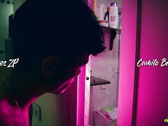Camilo Brown Caught Hot Twink Andres Zp Jerking to Him and Invited Him Into the Shower for an Amazing Blowjob