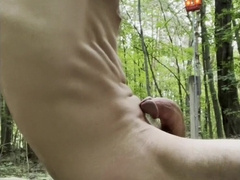 Caught in Public Hiking Jerkoff