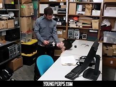YoungPerps - Nerdy Twink Railed Out By A Security Guard