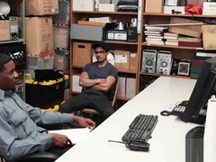 Latino perp takes black Officers big cock bareback anal