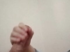 Hot guy wanks big cock before bed  #15