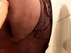 Chubby sissyboy anal training and cumming