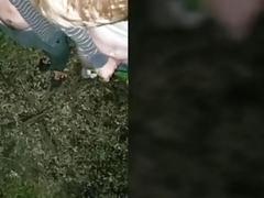 FTM FUCKED BY GINGER BRO IN LAW IN THE WOODS