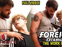 Foreign Exchange - The Workout - Heath Shows Noah Workout Tips - OH NO, Noah Needs a Massage. Lower. Right There.  Deeper.