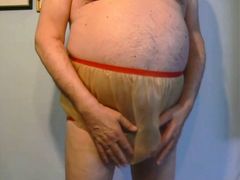 Rubber boy has a wet dream