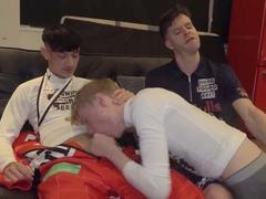 Big ass, gay blowjob, big dick