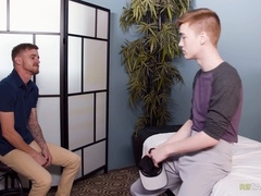 Rubdown, suck off, muscled