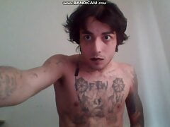 Gothic big cock sexy boy with lipstcik 333