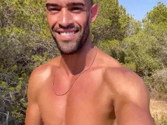 Super Hot boy doing Bare hiking and Public onanism