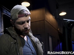 Vander Pulaski railed bareback by hot Jake Nicola against his car hood