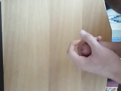 Cumshot on the table