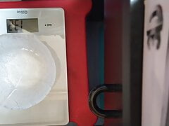 Measurement of sperm weight quantity. First dose.