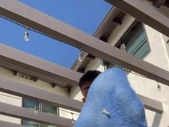 Fur Covered bunghole and stinkin' soles outside in sun for you to nuzzle and idolize