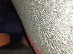 Young boy jerking inside the bed