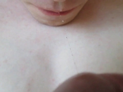 Amateur Creamy Close-Up: Slow-Mo Cum Swallowing!55555