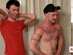 mass ejaculation dudes - Nasty queer bareback facial cumshot party 7