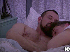 massive stiffy DILF Max Sargent working on Troy Accolas butt-hole