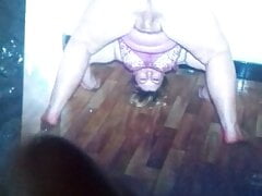 Sperm on Marie's ass