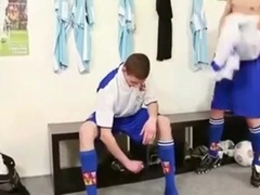 Group sex fucking in a locker room