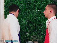 Conceded Waiter Spin Penetrates Fabulous Jock Enemy - Theo Brady, Devin Franco - NextDoorStudios