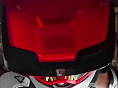 Stud in motocross gear and mxhelmet masturbates off and finishes off