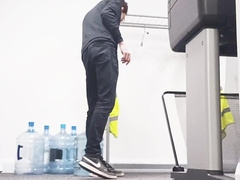 VACUUM FETISH using the vacuum to inhale-job my caboose sack of babymakers and erected dinky