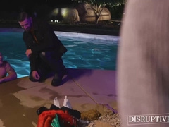 Deepthroating inked gay Dakota Payne so I can hear him moan hard